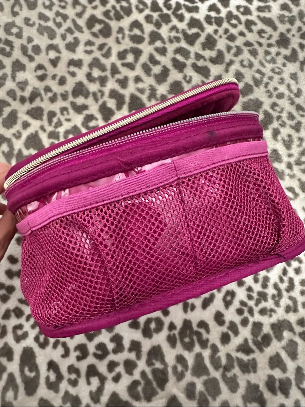 MyTagalongs Scarlett Velour Trunk Case in Dark Pink One Size